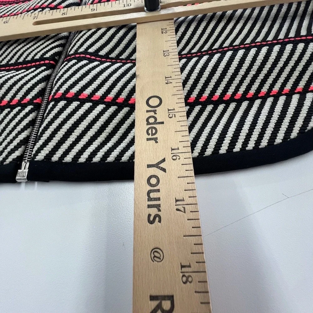 Rag & Bone Skirt Women 4 Black White Bess Miniskirt Striped‎ Geometric Designer
